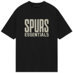 SPURS Essentials Negra Camiseta