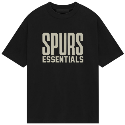 SPURS Essentials Negra Camiseta